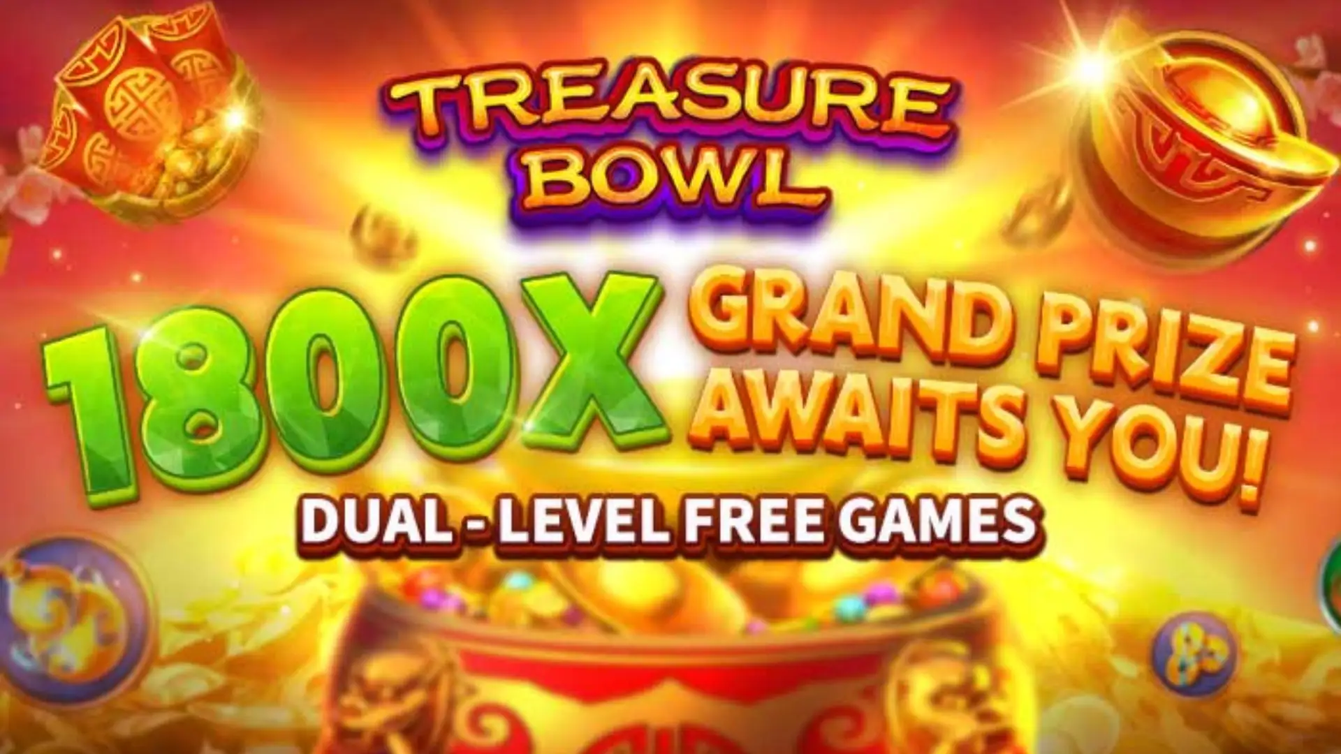 Multiplicadores Treasure Bowl globaljogo - 7777x Máximo com Tigela Dourada